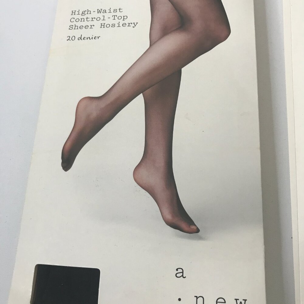 2 Pair A New Day Sheer Hosiery 20 Denier M/L Caramel & Ebony - Picture 2 of 4